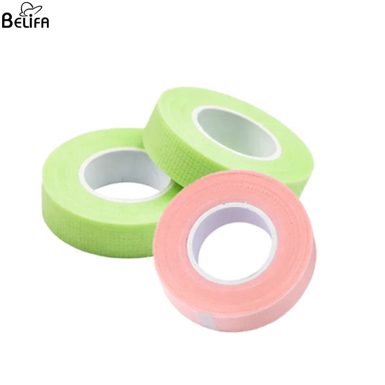 Color Eyelash Adhesive Non-woven Blue Green pink Breathable Sensitive Eye Lash Eyelash Extension Micropore Isolation Tape