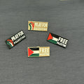 Free Palestine Custom Metal for with Silk Screen Printing-Pray for Palestine Small Size for Men