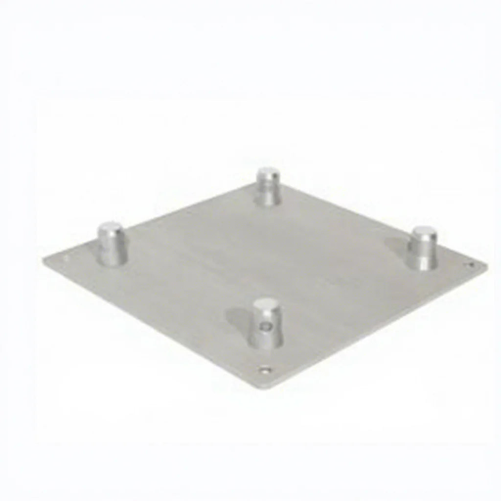 Aluminum Alloy Base Plate-moving Light Truss Base for Stage with Quick Connection 290x290mm 300kg Load Capacity