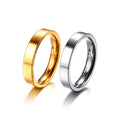 Custom Engrave 2mm 4mm 6mm 8mm Stainless Steel Blank Gold Plated Plain Ring Band
