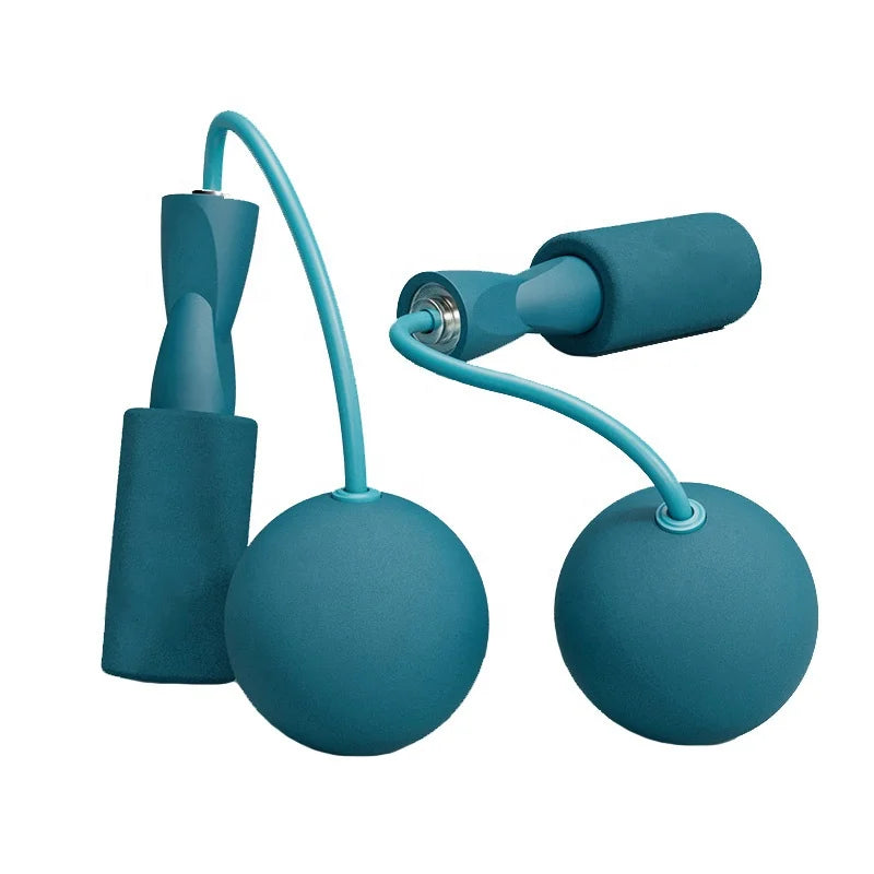 PVC Gym Handle High Speed Skipping Jump Rope Adjustable Cordless Skipping Rope With Ball