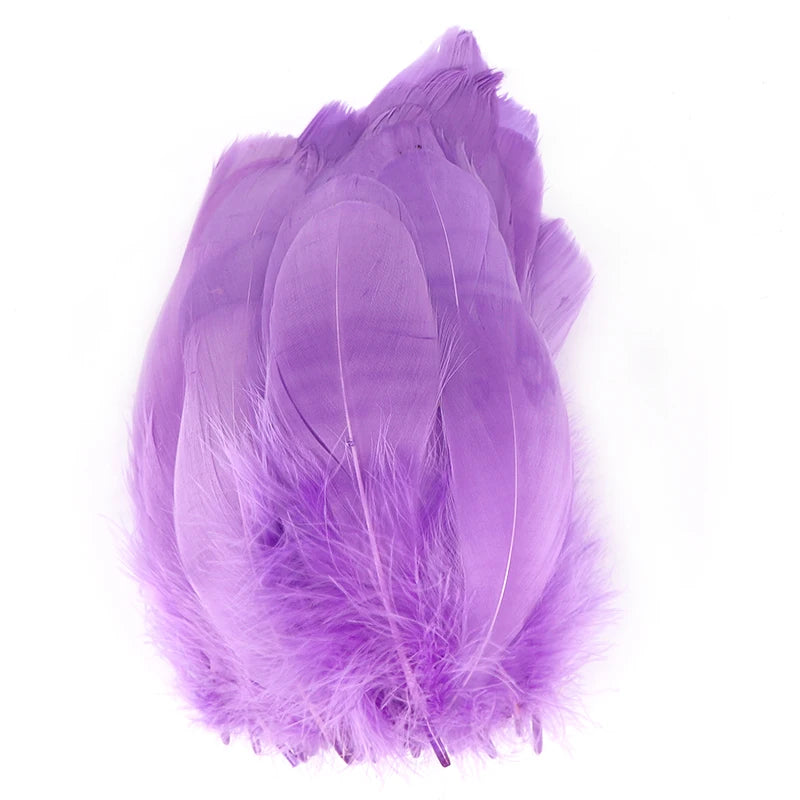 Wholesale 5.2-6.8 Inch (13-17 Cm) Dyed Goose Feathers Plume Craft Washed Pattern for Hair Accessories Hot-selling
