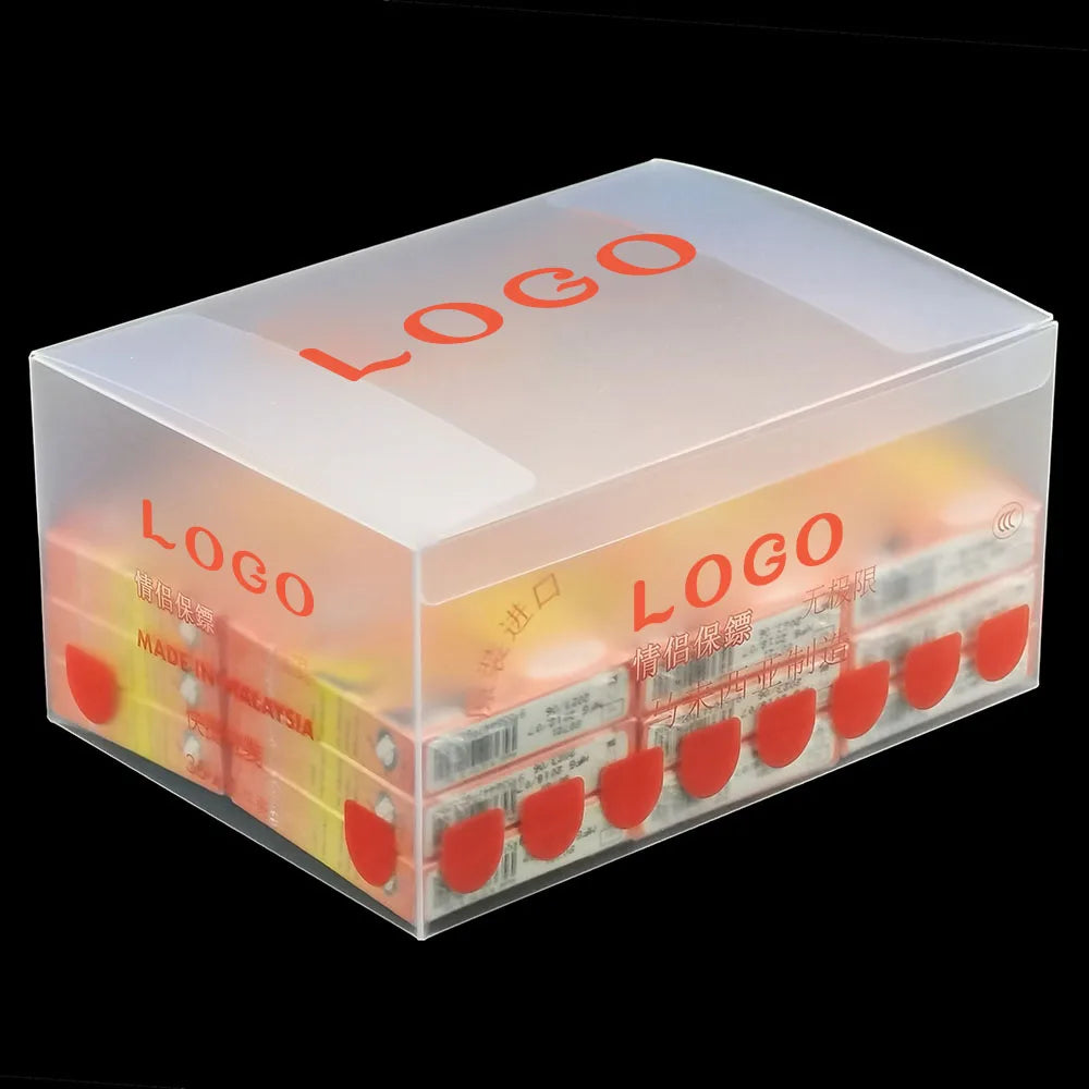 Customized Clear Frosted Foldable Food Plastic Box for Cookie Cake Gift Packing