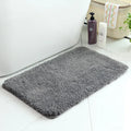 Comfortable Anti-Skid Absorbent Eco-Friendly Coral Fleece Polyester Surface Customizable Color Logo Bathroom Rug Solid Mat