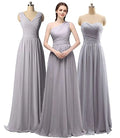African Women Long Party Dress Elegant Bridesmaid Dresses Chiffon Dress for Summer