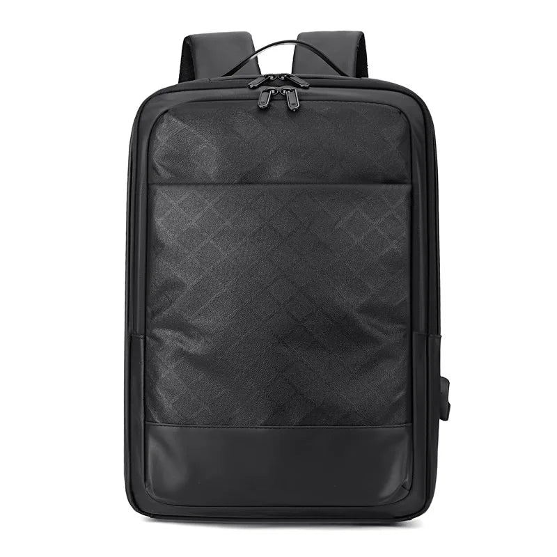 Custom Logo 15.6 Inch Multifunctional Premium Business Travel Laptop Backpack Softback Nylon School Bag With USB