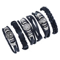 Vintage Woven Leather Fashion Bracelet for Men and Women Elegant Bangle Jewelry