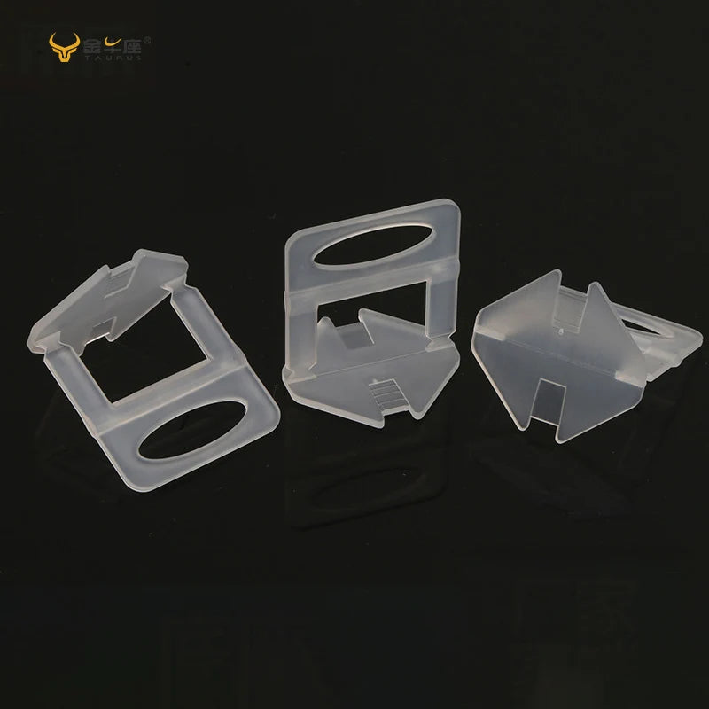 200pcs 1.0mm 1/32 Plastic Spacer Clips Tile Leveling Clips Leveling System Spacer