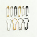 Colour Safety Pins Brass Material Iron Safety Pin Pear Shape Gold Safety Pin