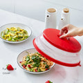 Large Durable Collapsible Microwave Food Fresh Cover New Design Reheating Lid for Cooking Tools