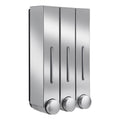 Wall Mounted Triple Lotion Liquid Soap Dispenser Hotel Refillable Shampoo Shower Gel Bottle