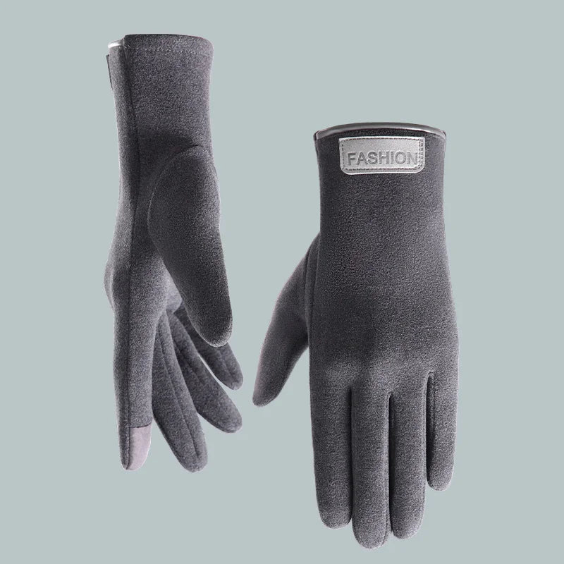 Custom logo Bike Cycling Warm Touch Screen Thin Winter Gloves for Man