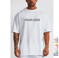 L800808-B 2025 Summer Men's Clothes Oversized T-Shirt 100% Cotton Streetwear Hip Hop Blank Custom Logo Vintage T Shirts