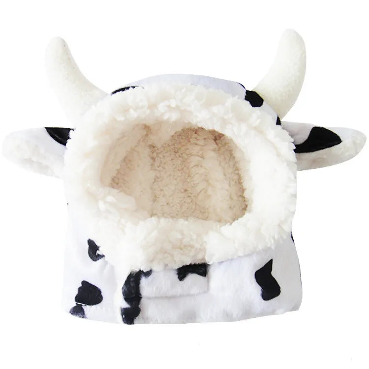 Wholesale Fashion Funny Fleece Warm Heated Winter Animal tiger Cow Frog Crab Horn Hat
