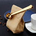 Multi Function Coffee Measuring Spoon Stainless Steel with Bag Clip