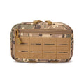 Men's Multi-functional Laser Cut Tactical Pouch 1000D Nylon Tactical Molle Horizontal Admin Pouch  EDC Tool Pouch Bag