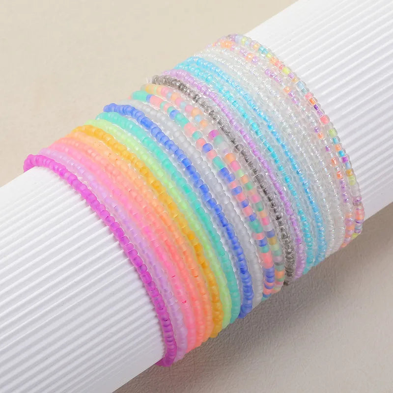 Meetyoo Night Light Anklet Manufacturer Hot Selling Simple Personalized Bracelet Mixed Color Millet Bead Bracelet Bead Bracelet