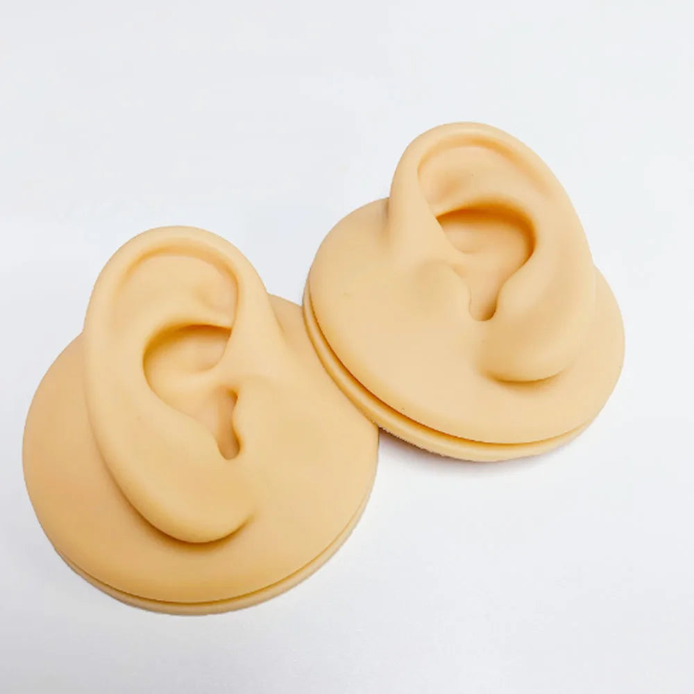 Hot Selling Silicone Ear Mold for Earring Display White Black Skin Colors Available