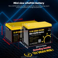 GoKWh IP65 12V 24V 100Ah 200Ah 300Ah LiFePo4 Battery 320Ah 340Ah 400Ah Waterproof Deep Cycles Lifepo4 Battery for Monitor RV EV