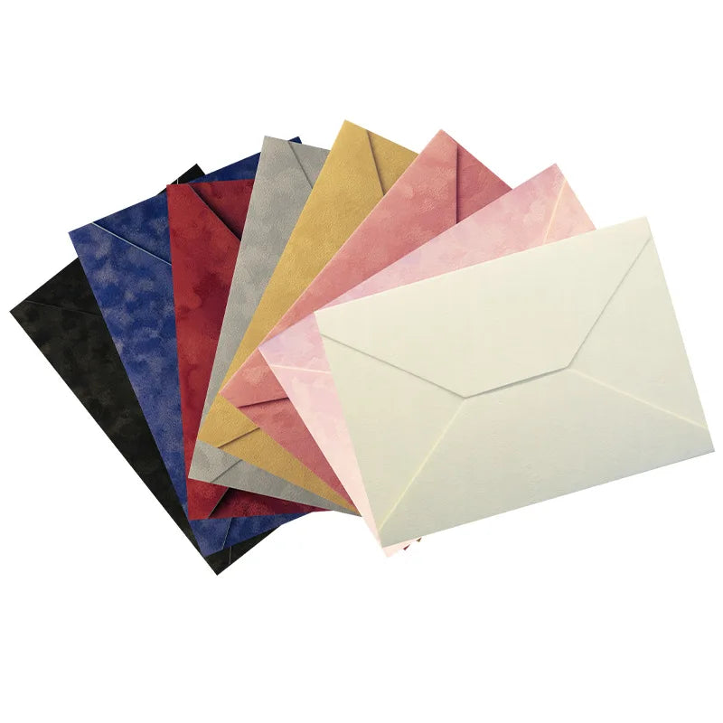 Luxury Custom Emerald Green Burgundy Royal Blue Party Quinceanera Wedding Invitation Card Velvet Envelope