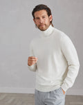 Custom Design Logo Men's Quality Long Sleeve Winter Turtleneck Sweater Fashion Knit Top in Autumn Season Made From Cashmere Wool