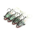 17.4g lead head fish lure jig head T tail soft fishing lures plastic fish bait for sea fishing bass trout pike lures