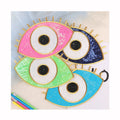 Embroidered PET Sequins Eyes Patch for Clothing for Jeans Backpack Decoration Hot Melt Adhesive Iron Fabric Garment Patches