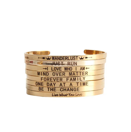 Drop Shipping Customized Jewelry 4mm Blank Cuff Bangle Stainless Steel Engraved Bracelet
