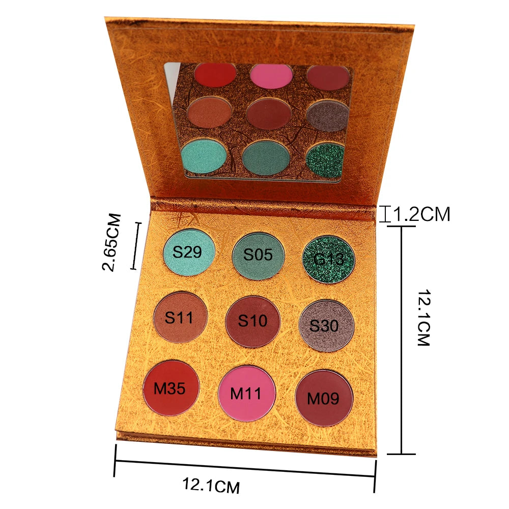 Wholesale High Quality Custom Eye Shadow Palette Multichrome Pigment Colors Matte Waterproof Cream Eyeshadow Private Label