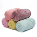 Hot Sale 3cm Wide  Chunky Yarn Braid Hand Knitting Blanket Carpet Short Velvet Cotton Tube Filled Yarn