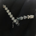 in Stock 18k Solid Gold Natural Diamond Tennis Bracelet for Women 4.2 Carats AU750 FG VS Real VS Real Natural Diamond Bracelet