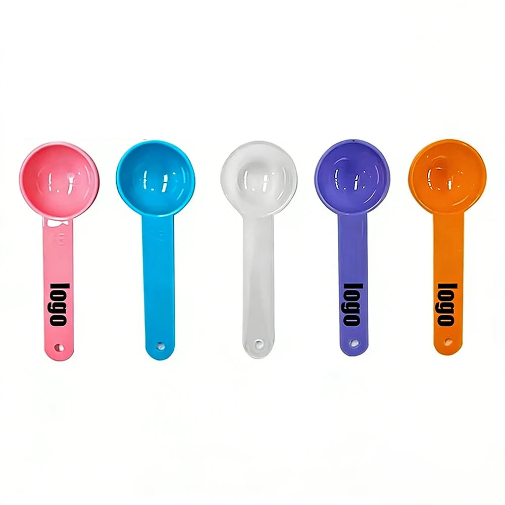 15ml Long Handle Diy Facial Dosage Measurement Spoon PP Plastic Powder Dosing Tools Salt Teaspoon Measuring Mini Plastic Scoop