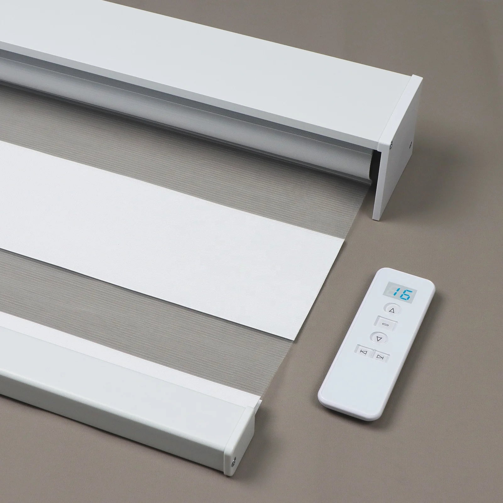 High Quality Tuya APP Remote Control Double Layer Smart Electric Home Motorized Shades Zebra Roller Blinds for Windows