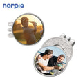 Personalized Custom Your Photo Logo Golfers Gift Magnetic Sublimation Golf Hat Clips Markers