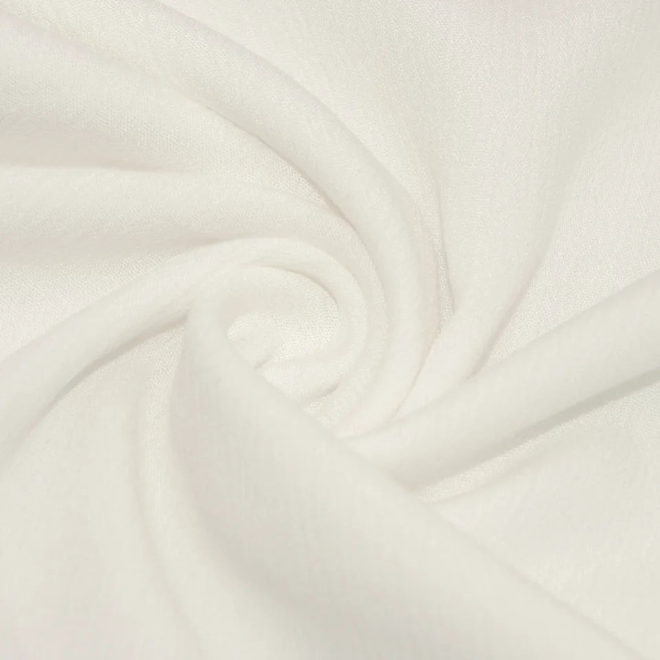 PFD 120gsm Dyeing Suppliers Korean Dress Matt White Tela Crinkle 100 Rayon Viscose Crepe Fabric