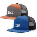 Customized  Mesh Trucksseven  Panel Cotton Trucker  Sun Shade Men and Women Breathable Mesh Custom logo