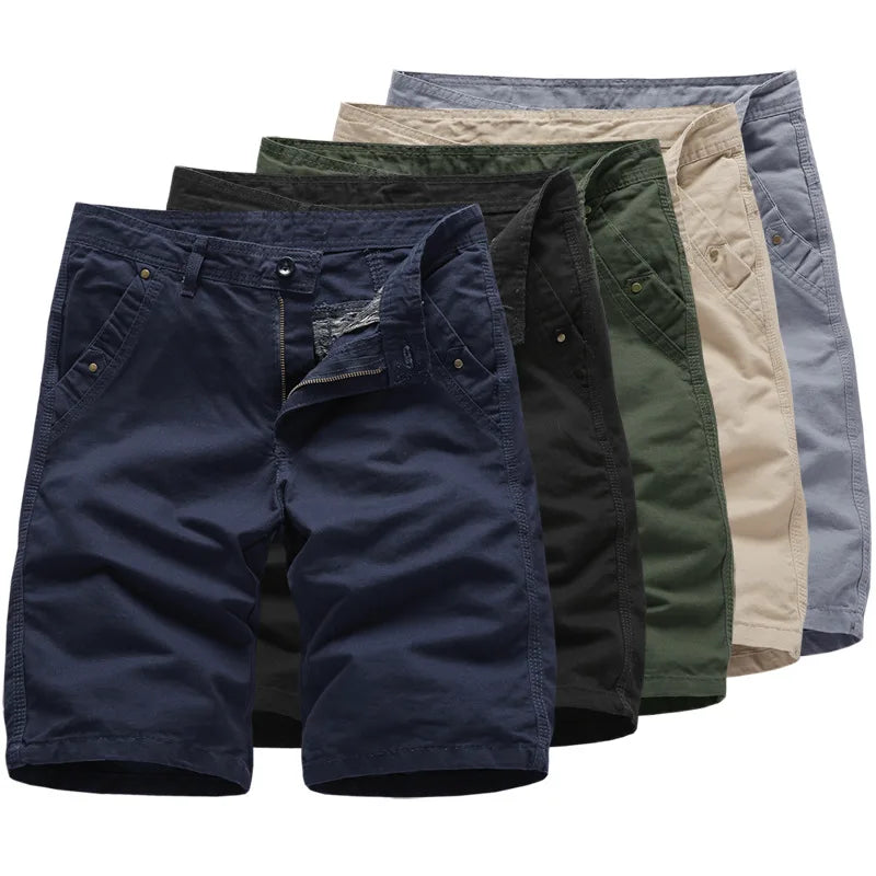 2025 New Design Men Chino Shorts Loose Breathable Cotton Shorts