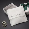 Cotton Canvas Luxury Envelope Jewelry Gift Pouch Flap Scratch Resistant Customizable Size/Colors Logo Square 120-250GSM