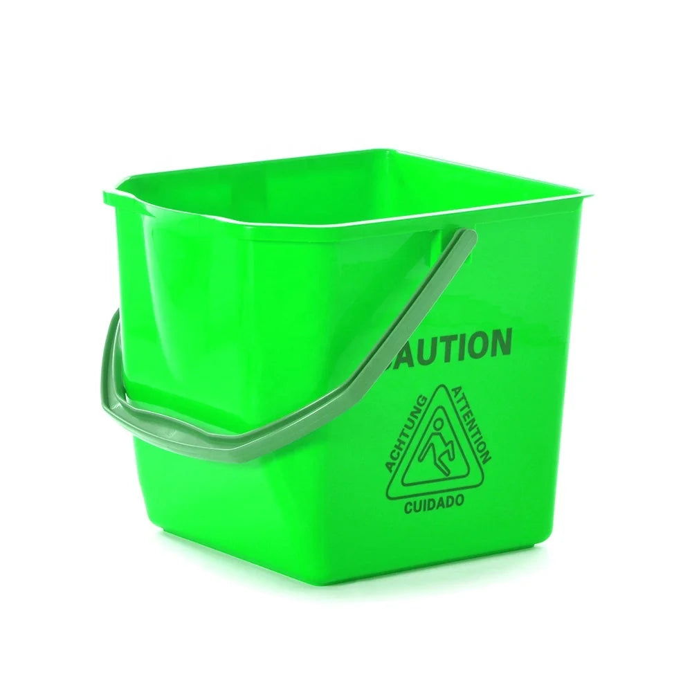 O-Cleaning Portable 18L Thickened Plastic Square Cleaning Pail Utility Bucket With Handle for House Cleaning/Storage/Car Washing