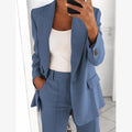 Summer Autumn Solid Blazer Coat Notched Long Sleeve Cardigan Button Casual Jacket Suits Office Lady Black Blazers S-5XL