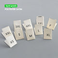 Stock Printed With Code Marked With Size Clothing Label Woven Label Neck Label Inventory Clothing Size