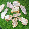 Wholesales Natural Rough Stone Flower Agate Slab Slice Free Form Energy Crystal for Healing or Decoration