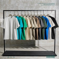 Wholesale 425G Men's High Quality 100% Cotton Blank Men's T-shirts Heavyweight Oversized Tshirt Puff Printing Tshirt
