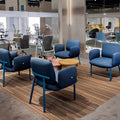 New Design Modular Fabric Back Modern Luxury Sofa Arm Furniture Reclining Meeting Single Sofa Office Chair
