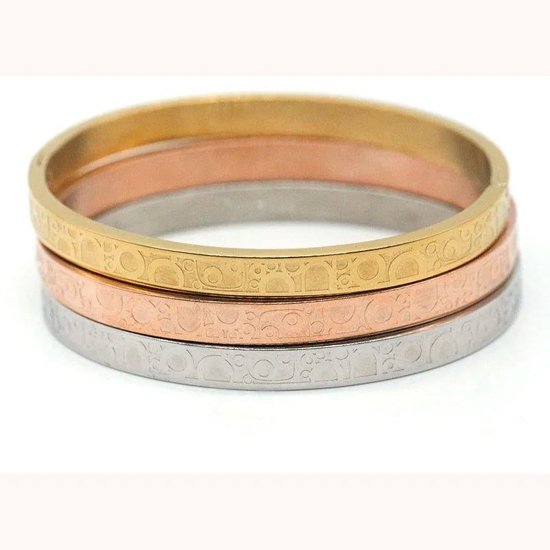OEM Design Stainless Steel Jewelry Bracelet Set 14k Gold Plated Stainless Steel Bracelet