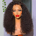 Afro Kinky Curly Wig Pre Plucked 13x4 13X6 Transparent HD Lace Front Wigs Curly Human Hair Wigs for Black Women