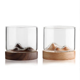 120ml 260ml Personalized Fashion Mountain-shaped Beverage Glass Whiskey Glass