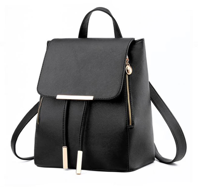 Custom Wholesale Fashion High Capacity Pu Female Portable Women Backpacks Backpack Bag