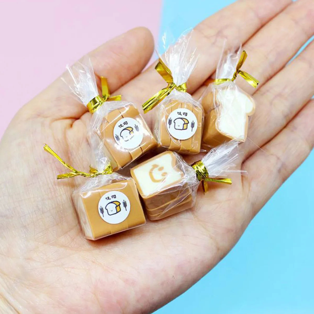 1:12 Micro-landscaping Kitchen Bread Miniatures Toast Slices Doll House Mini Food DIY Ornament Decoration