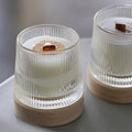 Smokeless Soy Wax Candle Cup  Swivel Glass Scented Candle